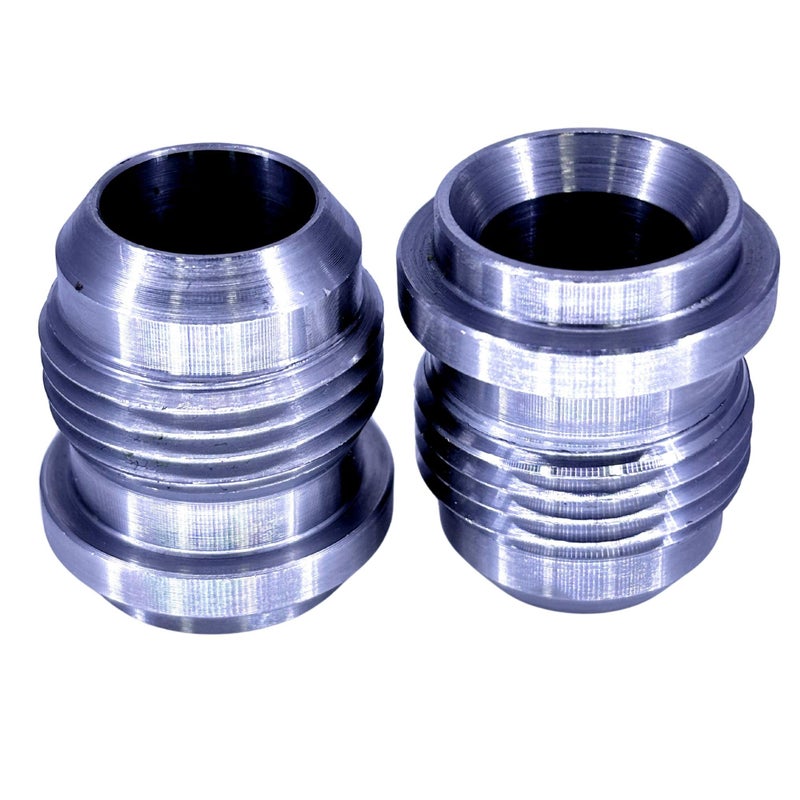 REMTUNE Brand 10AN Male Billet  MILD STEEL Weld On Bung Fitting For Secure  Reliable Connections  AN10 Fitting Weld Bungs for Fabrication Projects  2 Pcs