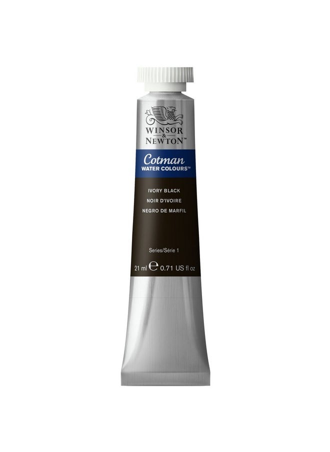 WINSOR & NEWTON Cotman 21Ml Water Colour Tube - Ivory Black  - Image 1