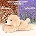 SuzziPals Heatable Coolable Lying Golden Retriever Stuffed Animal Heating Pad Microwavable for Soothing Relaxation Lavender Scented Dog Plush for Stress Relief Puppy Plushie Gifts for Kid - Image 4