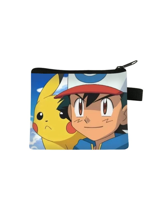 New Pokémon Coin Purse, Children's Mini Cartoon Bag, Student Portable Bag, Storage Wallet, Key Card Holder