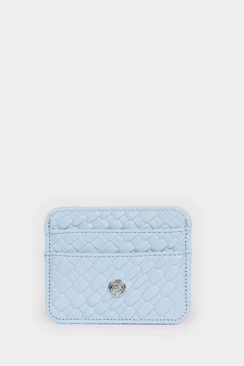 Woman Faux Leather Business Card Wallet