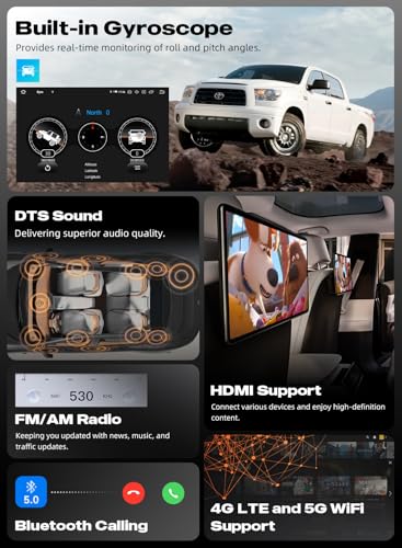 Dasaita Android 13 Radio for Toyota FJ Cruiser 2007-2018, 6GB+64GB, 12.3" QLED Touchscreen, Qualcomm 8 Core CPU, Built-in 4G Cellular, in-Dash Navigation, 2K Display - Image 5