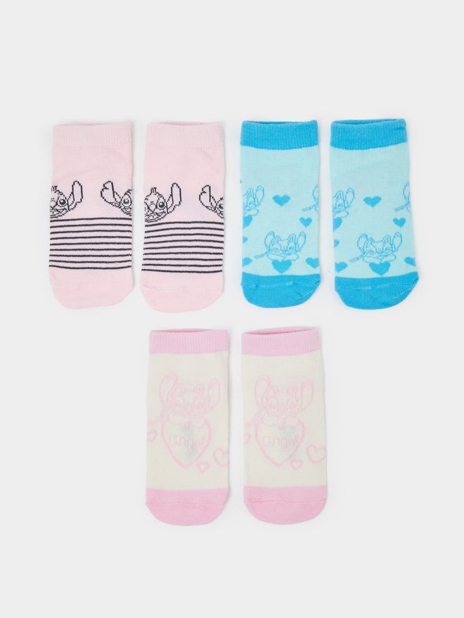 Styli Pack of 3 - Lilo and Stitch Socks - Image 1