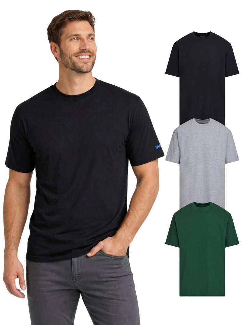 Wrangler Big and Tall TShirts for Men 3 Pack Cotton Men Big and Tall T Shirt - Image 2