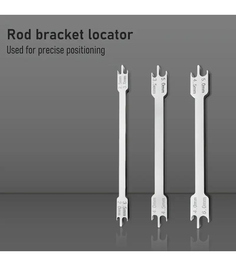 Dental Placement Precision Gauge Tool Metric Scales Lightweight Portable Small Model - Image 1