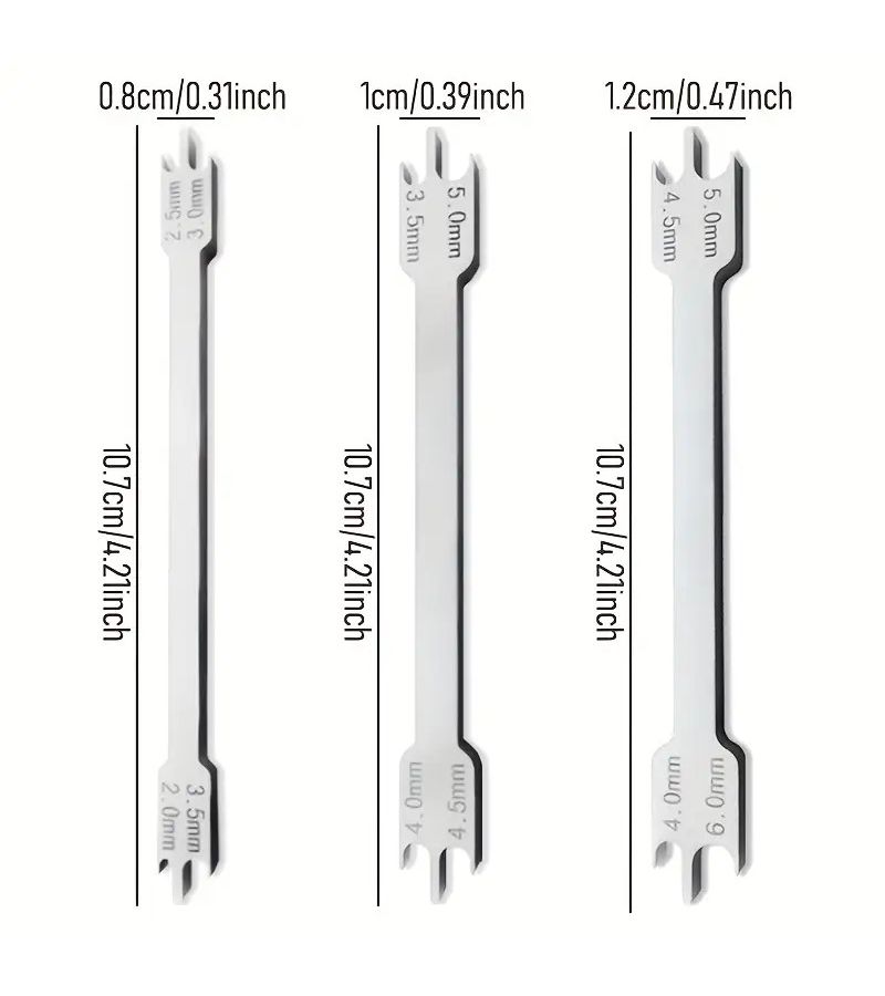 Dental Placement Precision Gauge Tool Metric Scales Lightweight Portable Small Model - Image 3