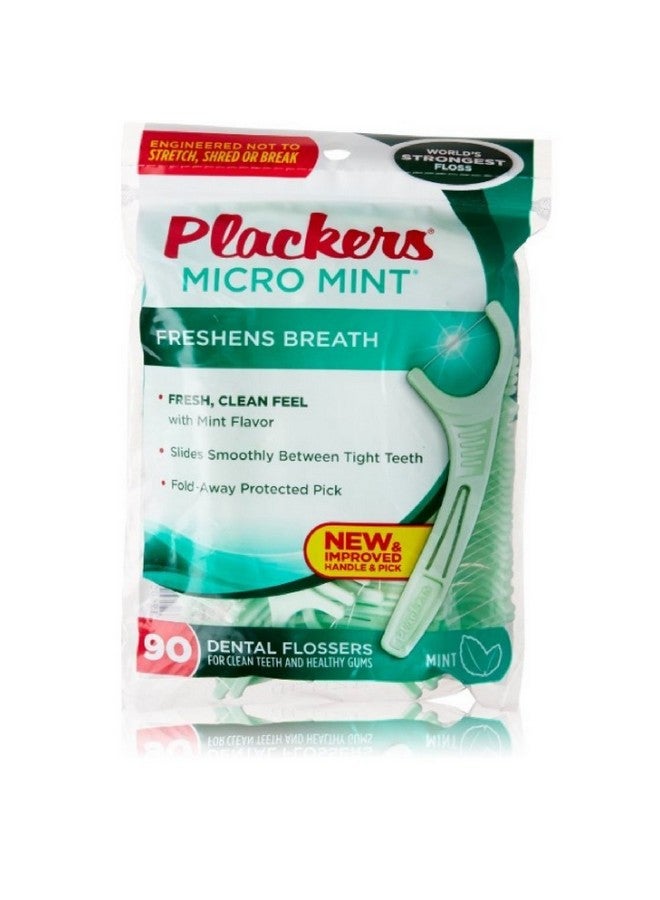 بلاكرز، خيوط تنظيف الأسنان مايكرو فريشنز بريث، 90 قطعة، بنكهة النعناع، عبوة واحدة - Image 1