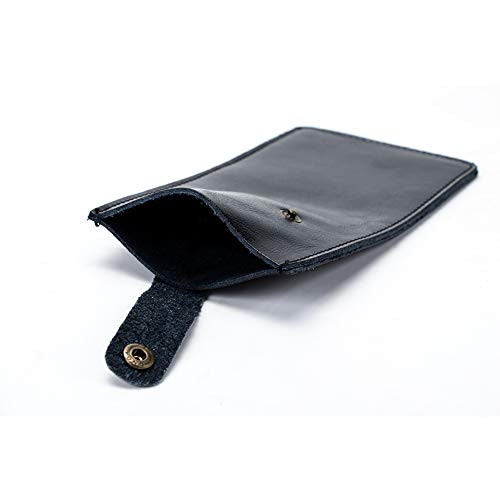 Hersent PU Leather Knife Sheath, Universal Meat Cleaver Covers, Waterproof Butcher Chef Knife Edge Guards, Durable Wide Knife Protectors, Heavy Duty Kife Blade Shield Guard, 8.27”Lx3.9”W (Black) - Image 4