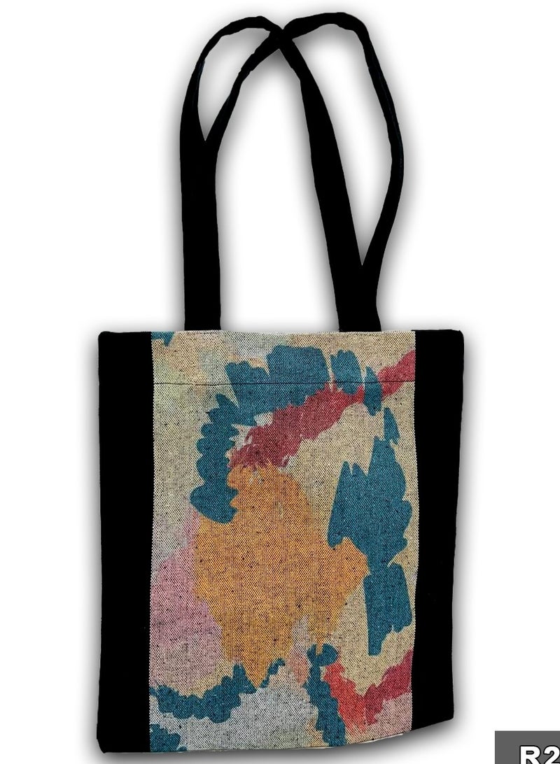 Gharibo Bags casual printed linen tote bag - Image 2