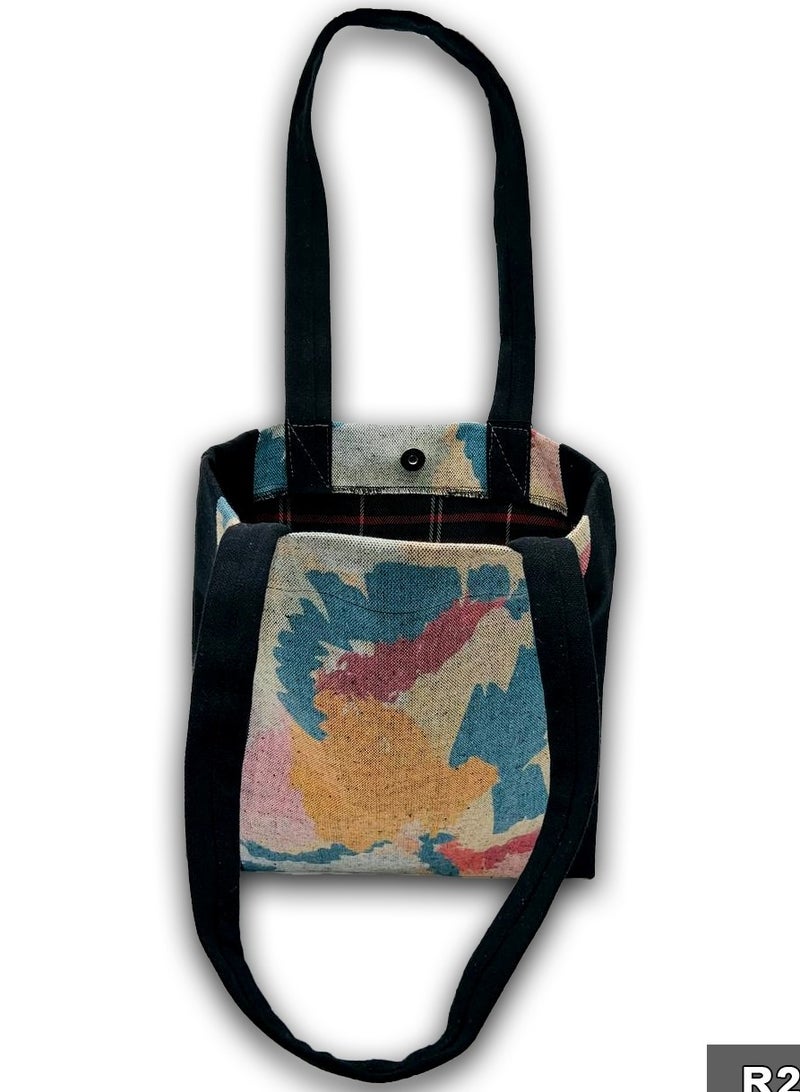 Gharibo Bags casual printed linen tote bag - Image 3