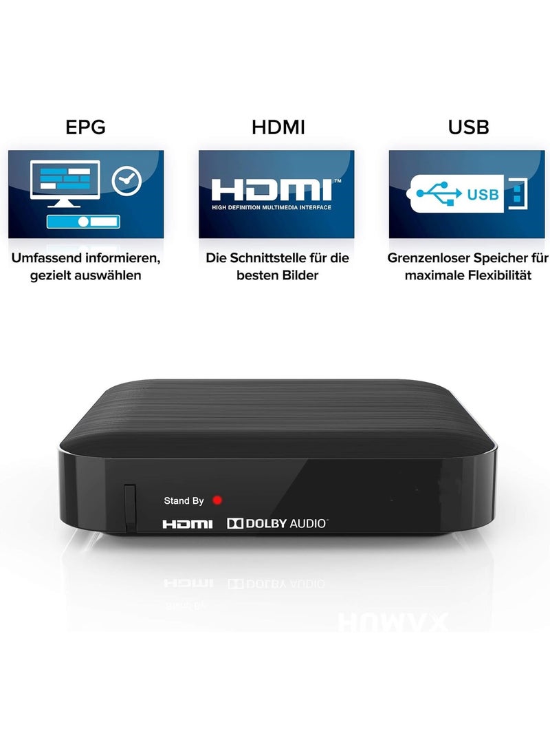 F1 Mini Hd Digital Satellite Receiver F1 Mini Plus Black - Image 3