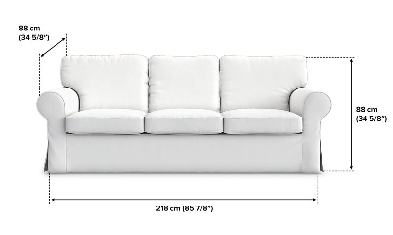 TLYESD Ektorp Sofa Cover 3 seat Replacement for IKEA Ektorp Sofa Cover, Ektorp Cover, Ektorp Couch Cover Only!(Dark Ocean) - Image 4