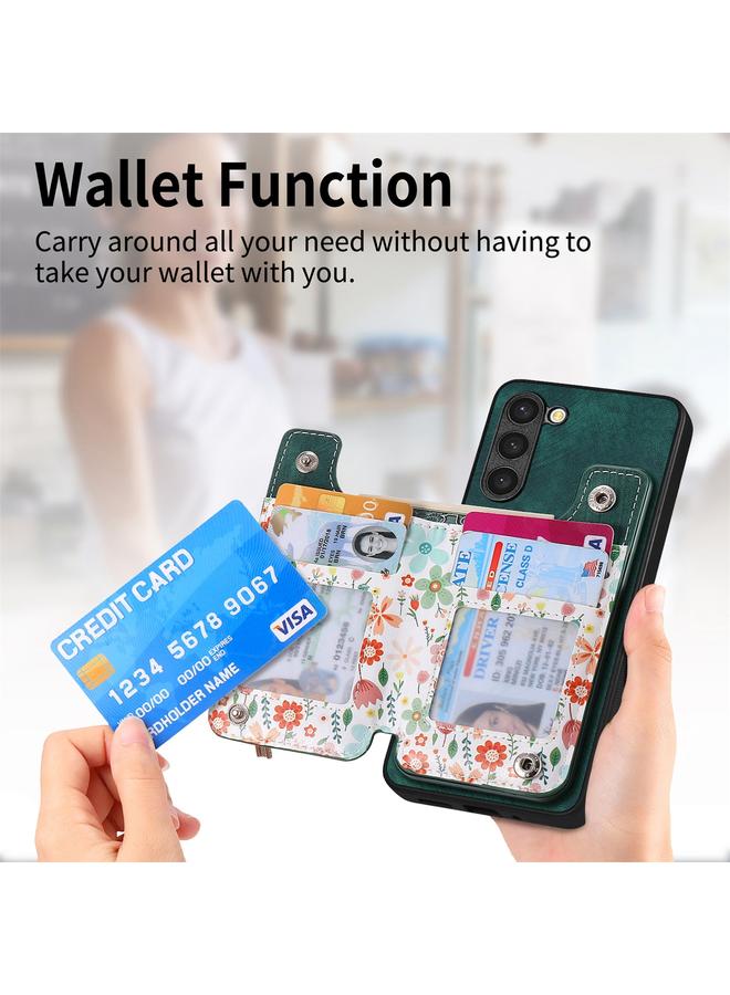 اس-توب جراب خلفي لهاتف Samsung Galaxy S23+ 5G بتصميم ريترو مع سحاب ومحفظة - Image 3