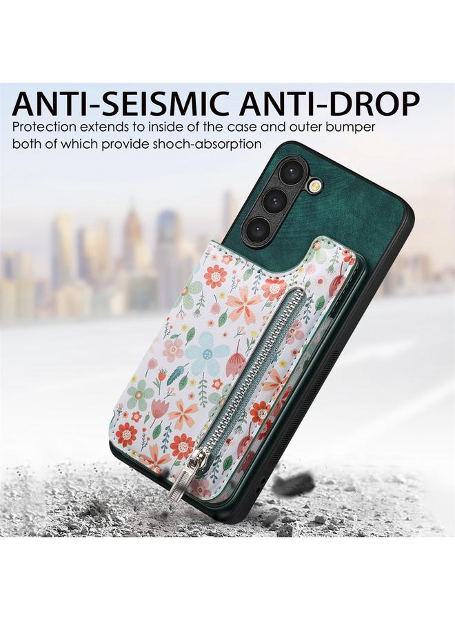 اس-توب جراب خلفي لهاتف Samsung Galaxy S23+ 5G بتصميم ريترو مع سحاب ومحفظة - Image 2