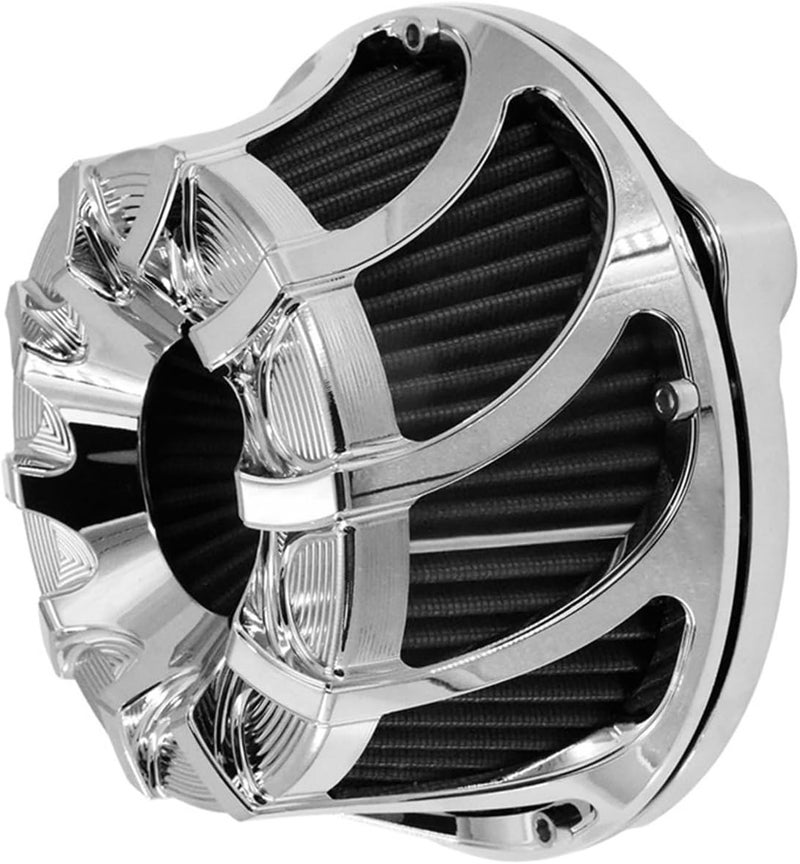 DEMULAX Chrome Air Cleaner Filter for Harley Motorcycles - Image 5