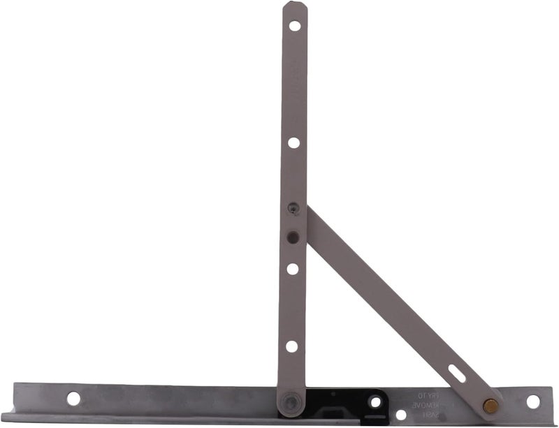 Brixwell Truth 14 Concealed Casement Hinge Upper Left Lower Right Type - E-Gard Finish,Arm and Rivet Material Steel,10" Track Length, 4-29/32" Arm Size, Window Hardware - Image 1
