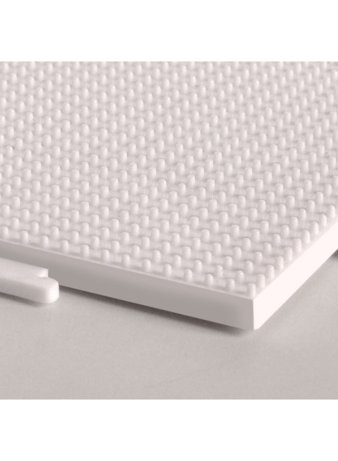 Super-large Bean Template Can Be Spliced White Transparent 2.6mm 5mm Bean Template Jigsaw Puzzle-Color:5mm Large Rectangular Template ABS Material - Image 4