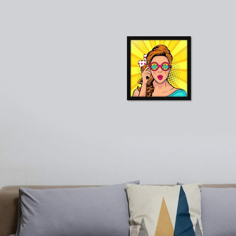 ArtX Beautiful Women Pop Art Wall Art Painting - Image 5
