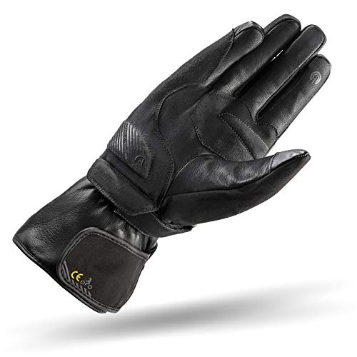 SHIMA TOURING DRY Motrocycle Gloves for Men - All Season, Waterproof, Windproof, Touchscreen Biker Riding Gloves with Knuckle Protector, Wrist Impact Absorbers, Reinforced Palm, Visor Wiper (Black, M) - Image 2