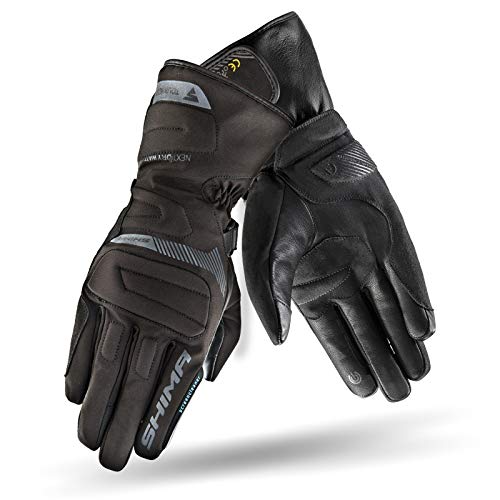 SHIMA TOURING DRY Motrocycle Gloves for Men - All Season, Waterproof, Windproof, Touchscreen Biker Riding Gloves with Knuckle Protector, Wrist Impact Absorbers, Reinforced Palm, Visor Wiper (Black, M) - Image 3