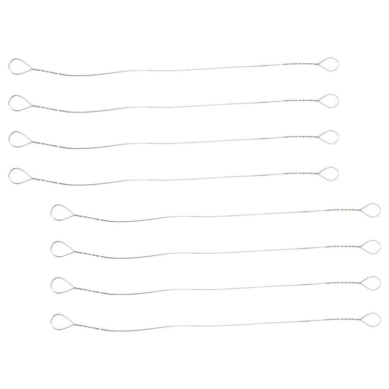 Lurrose 8 Piece Stainless Steel Cheese Wire Cutter Set for Kitchen Cooking - Image 2