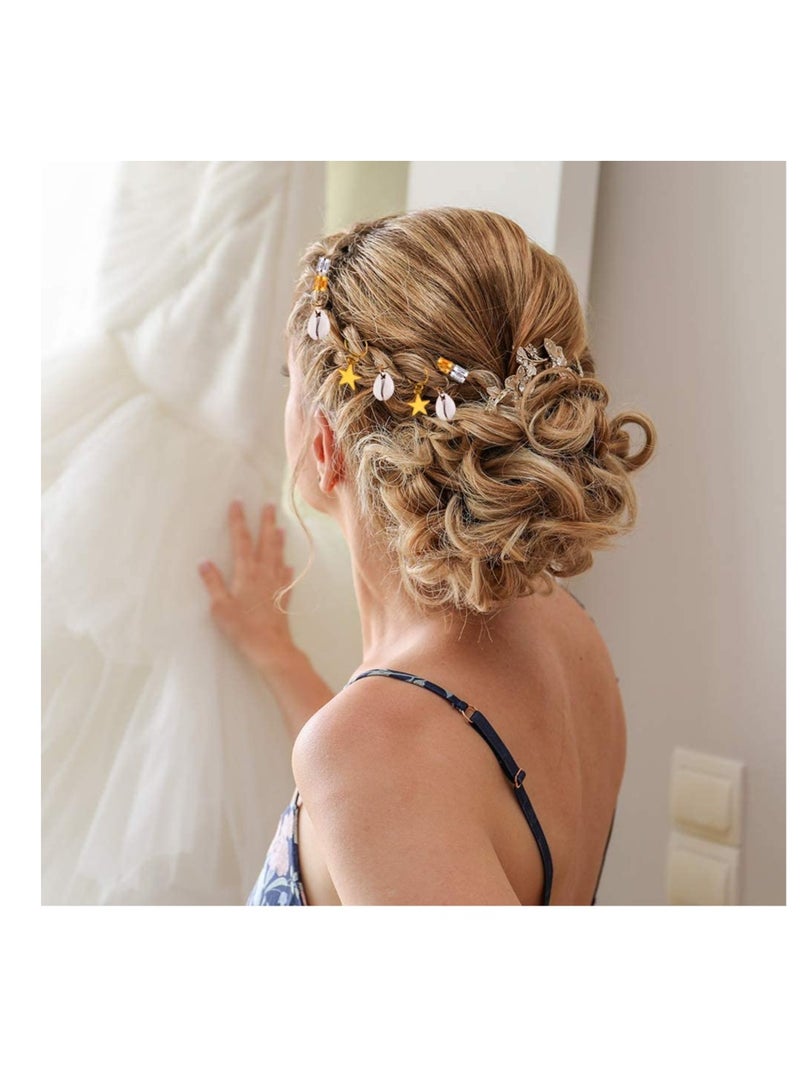 Barakah 222 PCS Aluminum Hair Coil with Box Hair Rings Hair Braid Rings with Metallic Cord - Perfect for Braids, Updos and More - Image 5