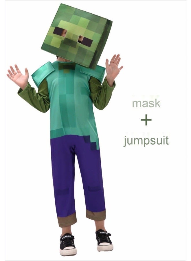 My World Npc Character Zombie Child Cosplay Costume - Image 1