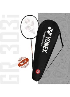 Yonex Gr 303I Black Aluminium Badminton Racquet With Full Cover  - Image 2
