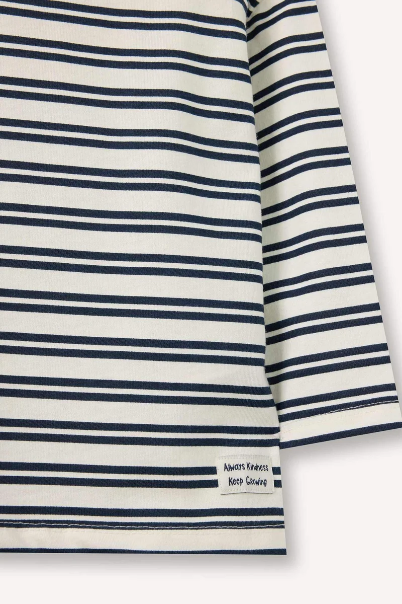 ديفاكتو Baby Boy Oversize Striped T-Shirt