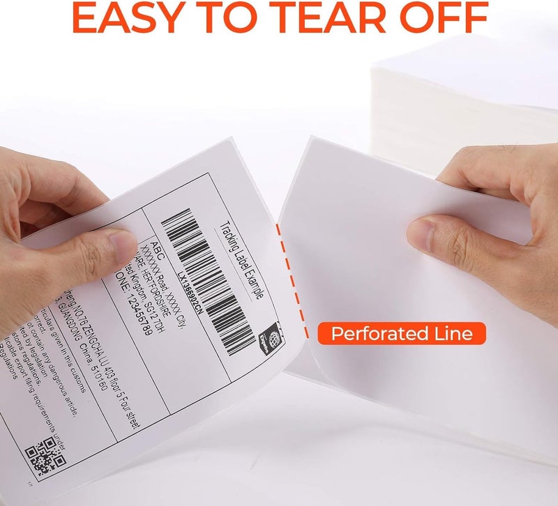 MUNBYN Thermal Direct Shipping Label (Pack of 500 4x6 Per Fanfold Labels) - Commercial Grade - Image 3