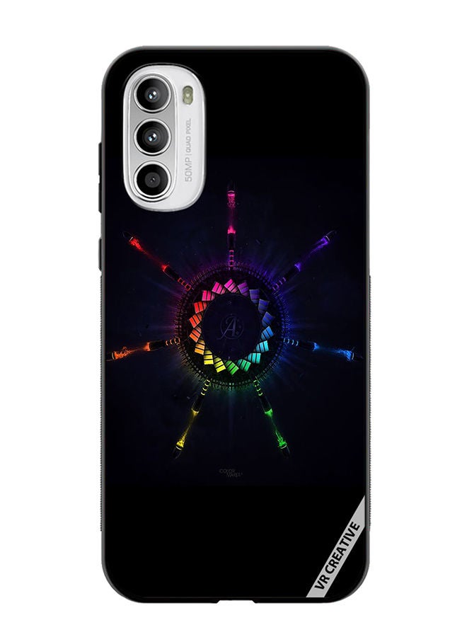 VR CREATIVE غطاء حماية لهاتف موتورولا موتو G82 بتصميم متعدد الألوان - Image 1