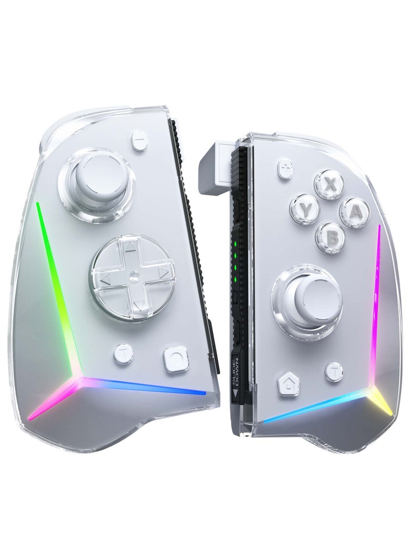 general Classic Gamepad EasySMX S15 Switch Controller Detachable Joycon Bluetooth Gaming Controller NS Nintendo Motion-Sensing NFC Mario Zelda Breath of The Wild Vibrant RGB Lighting Classic Non-linear Trigger Clicky Mecha Buttons 650mAh Battery Light Weight Ergonomics and Anti-Slip Design - Image 1