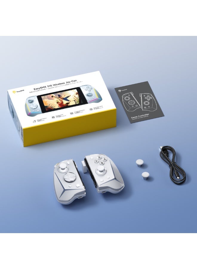 general Classic Gamepad EasySMX S15 Switch Controller Detachable Joycon Bluetooth Gaming Controller NS Nintendo Motion-Sensing NFC Mario Zelda Breath of The Wild Vibrant RGB Lighting Classic Non-linear Trigger Clicky Mecha Buttons 650mAh Battery Light Weight Ergonomics and Anti-Slip Design - Image 3