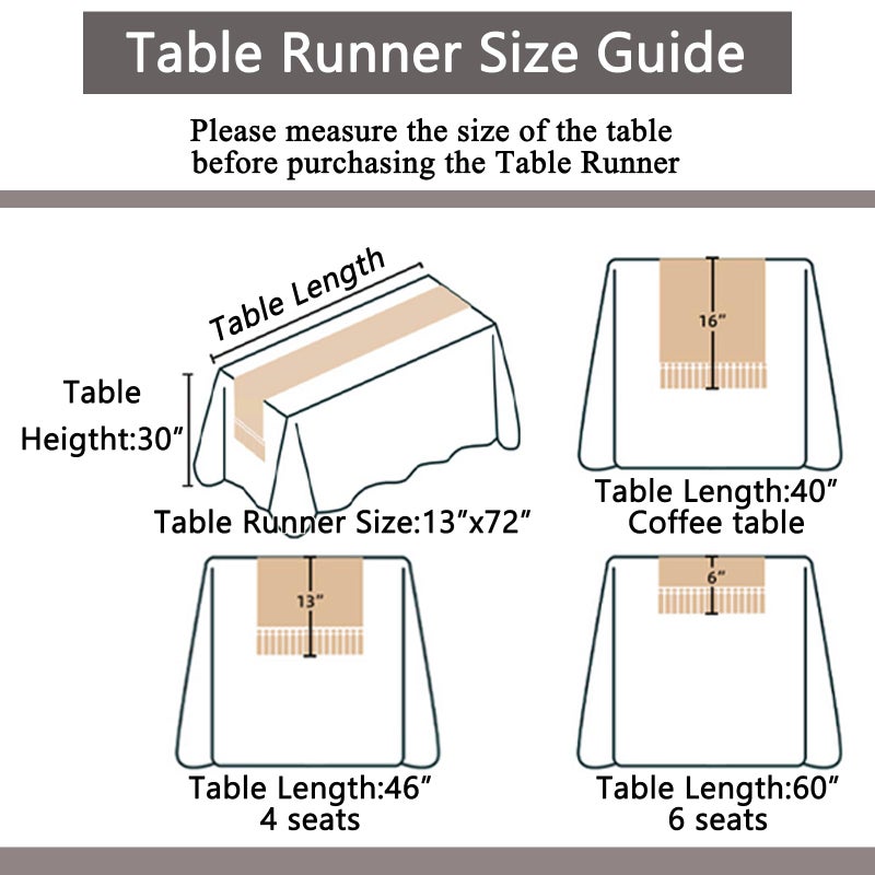 Niviy Burlap Boho Table Runner for Easter Spring Home Decor 72 Inches Long, Easter Farmhouse Decor Rustic Macrame Woven Coffee Jute Table Runners for Summer Dining Table Decoration, Burlap Brown - Image 3