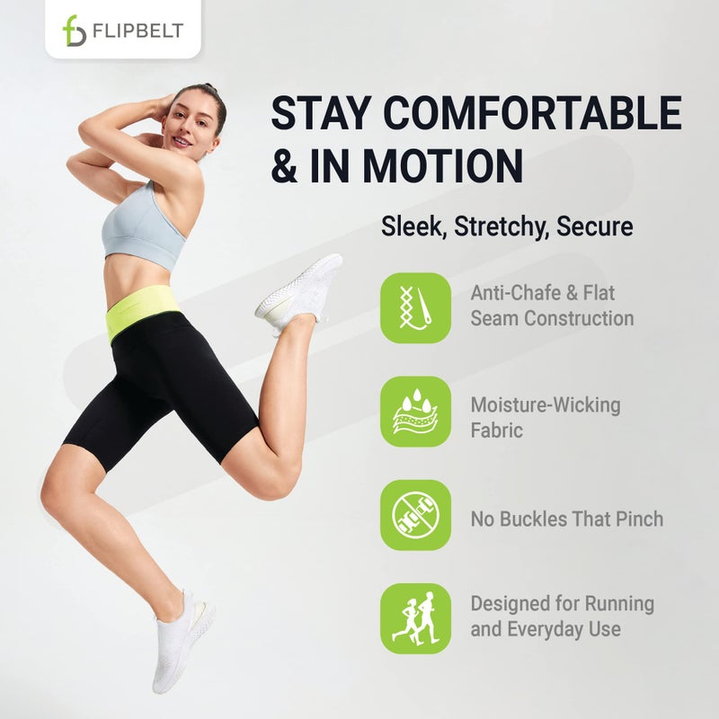 FlipBelt حزام فليب بيلت FBB للتضاريس المستوية، أسود، صغير/26"-29" - Image 5
