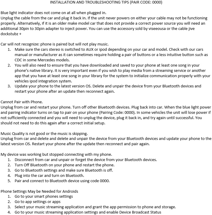 Bovee 1000 Bundle with RR iPod Integration Cable Kit for Range Rover, Land Rover, Jaguar Wireless Audio Interface Car Kit for in car iPod Integration 1000 Audi/VW/Mercedes Kit - Image 5