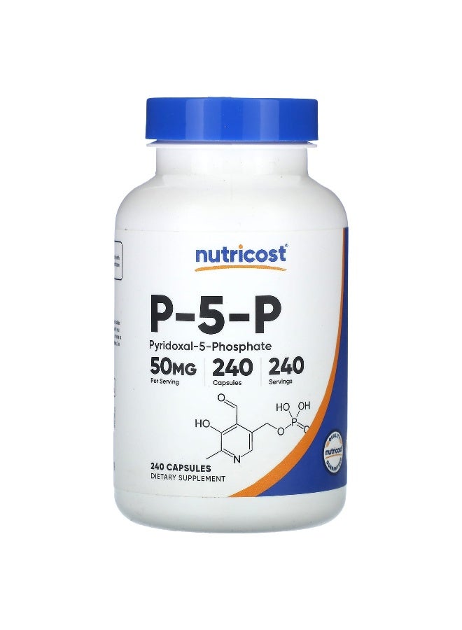 Nutricost, P-5-P, 50 mg , 240 Capsules (Packaging may vary) - Image 1