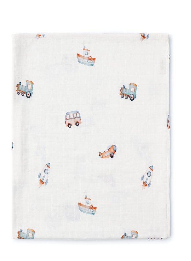 Cugo Soft and Cozy Baby Swaddle Blanket, Adjustable Infant Wrap for Comfortable Sleep, Blend of Breathable Cotton and Soft Bamboo Fabric, Perfect Newborn Gift (Little Voyagers) - Image 4