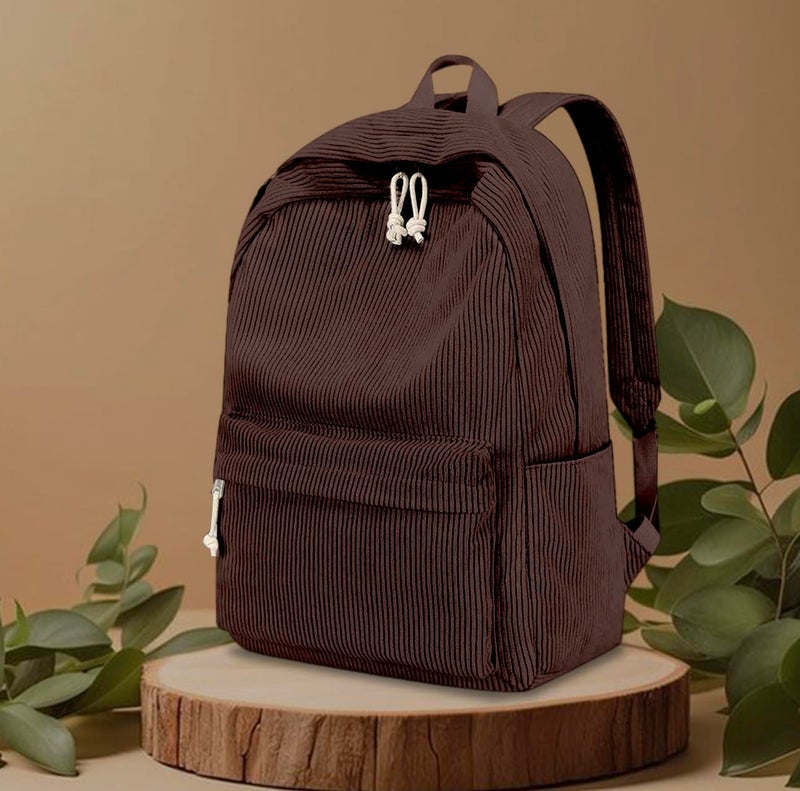 Santic حقائب ظهر للنساء/الرجال أنيقة وعصرية وعادية لحقائب الكلية، حقيبة مصممة للمدرسة/الكلية/النزهة للنساء والفتيات - Image 3