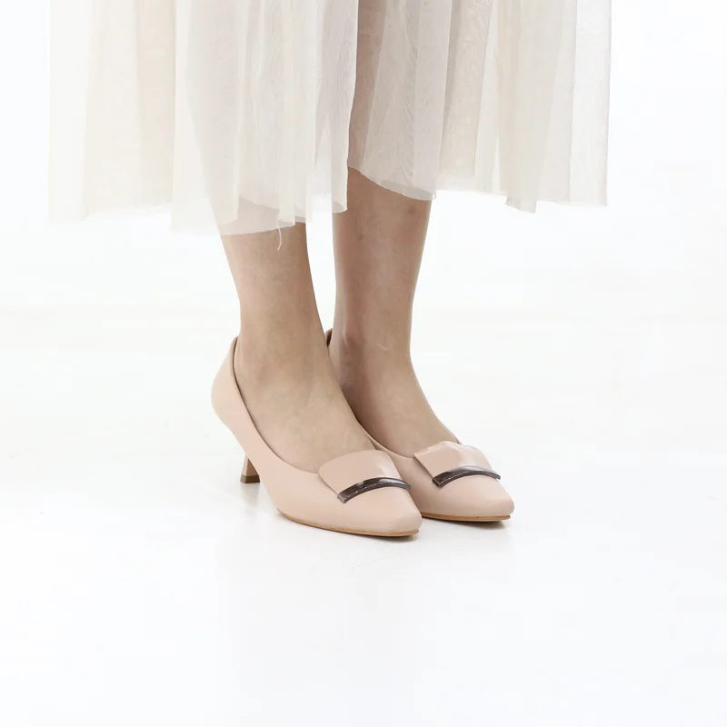 LAMARAPARIS CADENZA STILETTO HEEL WITH METALLIC TRIM