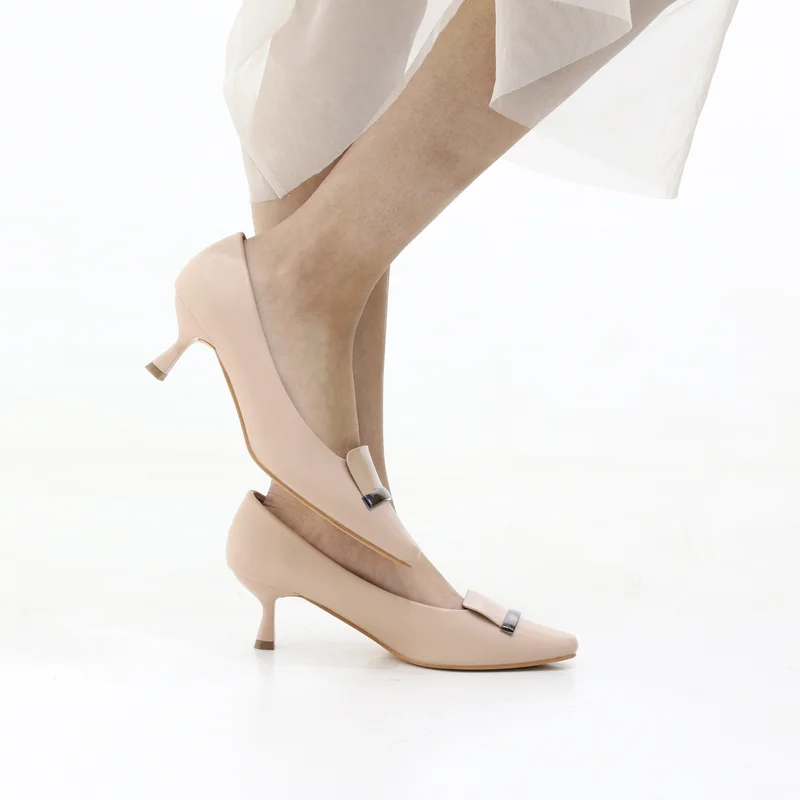 LAMARAPARIS CADENZA STILETTO HEEL WITH METALLIC TRIM