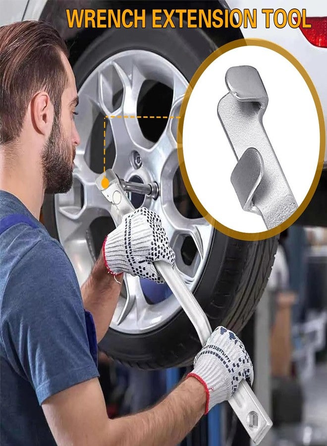 Mandark Car Wrench Extender Tool Bar, Ultra Long Vehicle Drive Torgue Extender with 1/2" Square Hole, Auto Wrench Extension Leverage Tool Accessories, Universal for SUV, Sedan, Truck (Black) - Image 4
