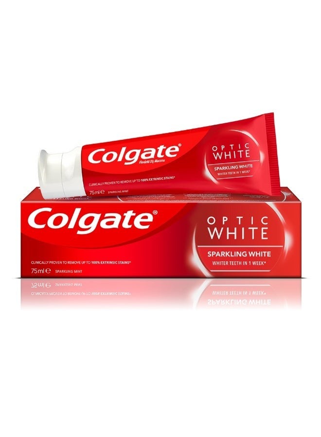Colgate Optic White ToothPaste, 75ml - Image 1