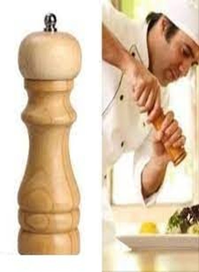 ImegaZ Manual Wood Salt & Pepper Grinder - Ceramic Crusher Mill with Adjustable Coarseness for Kitchen, Spice Shaker, Salt Pack of 1 - Image 3