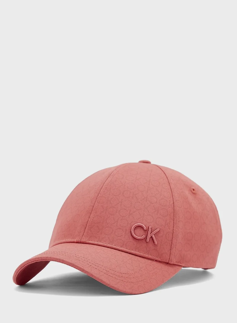 CALVIN KLEIN Monogram Curved Peak Cap