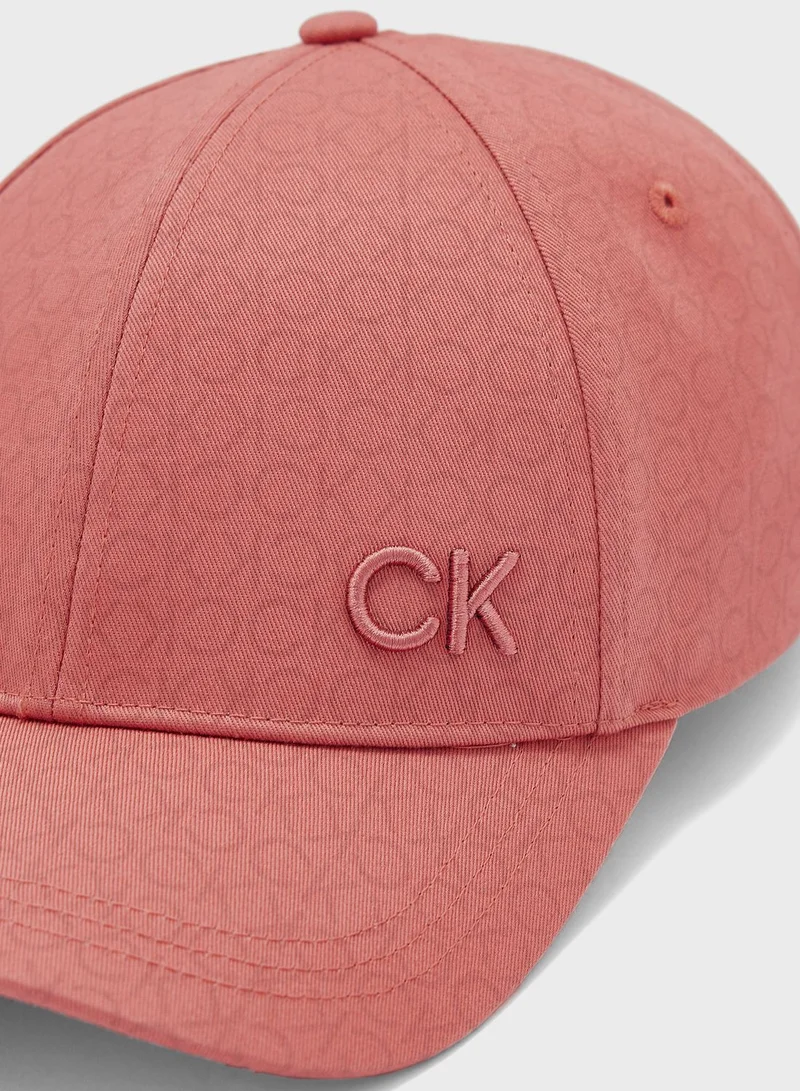 CALVIN KLEIN Monogram Curved Peak Cap