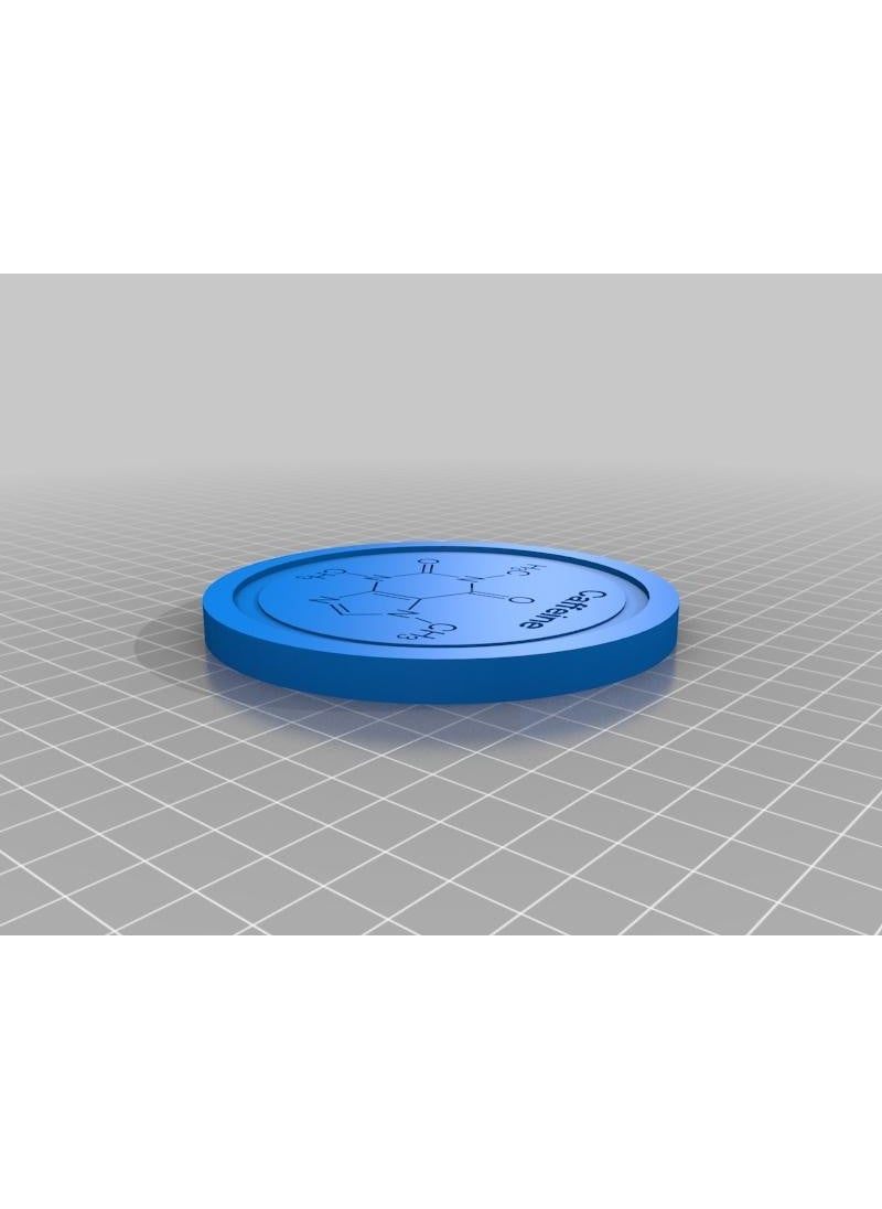 Epm3d Caffeine Molecule Coaster Plastic Apparatus  - Image 1