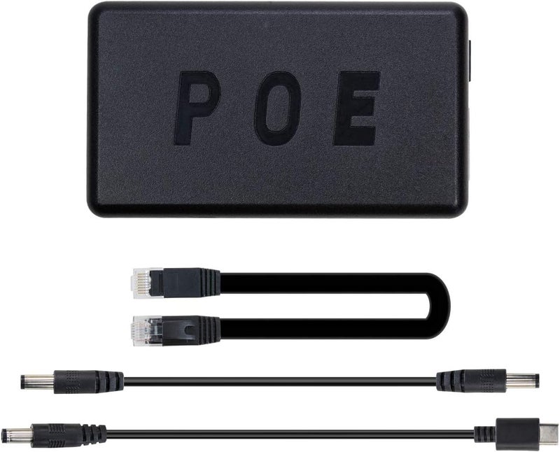 UCTRONICS PoE Splitter 5V 4A for Raspberry Pi 4 and Jetson Nano, Active PoE+ to Barrel Jack or USB-C Adapter, IEEE 802.3at/af Compliant - Image 1