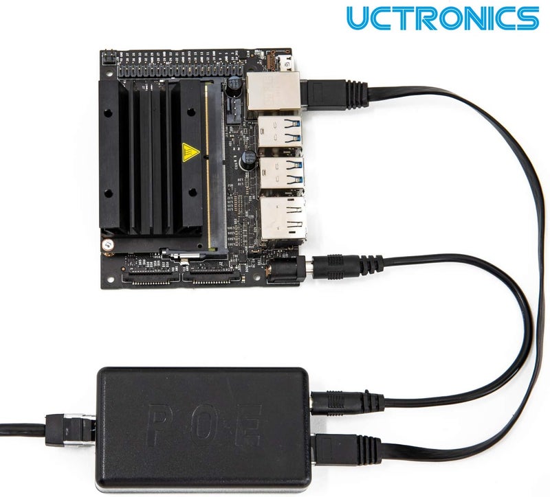 UCTRONICS PoE Splitter 5V 4A for Raspberry Pi 4 and Jetson Nano, Active PoE+ to Barrel Jack or USB-C Adapter, IEEE 802.3at/af Compliant - Image 4