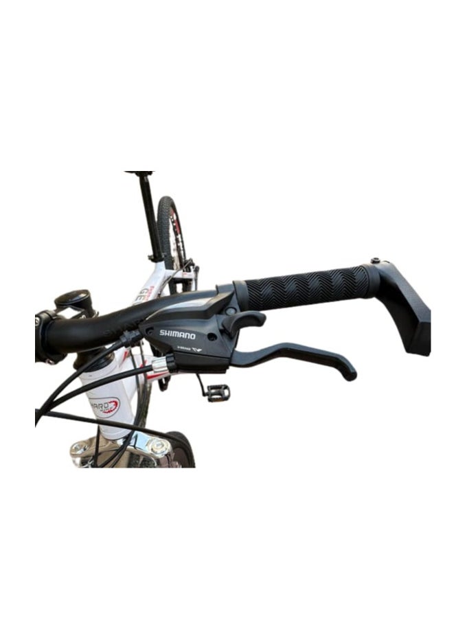 Generic Mountain bike for Men and Women, 26 inches, 24 speed, Lightweight Aluminium Alloy Frame, Front and Rear Disc Brakes, Front Suspension, White  - Image 2